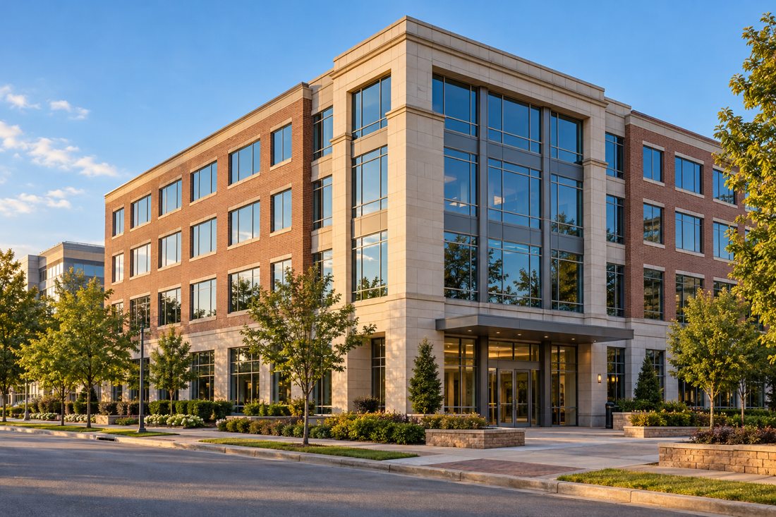 Illustrative commercial building