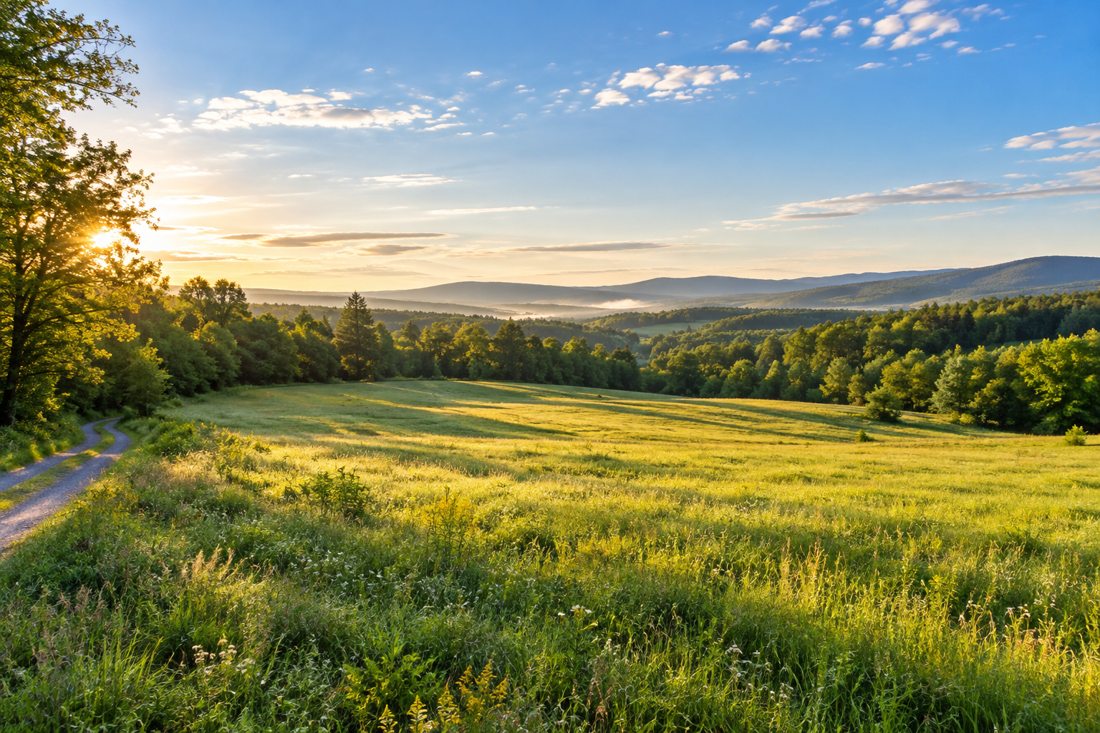 Illustrative view of undeveloped land